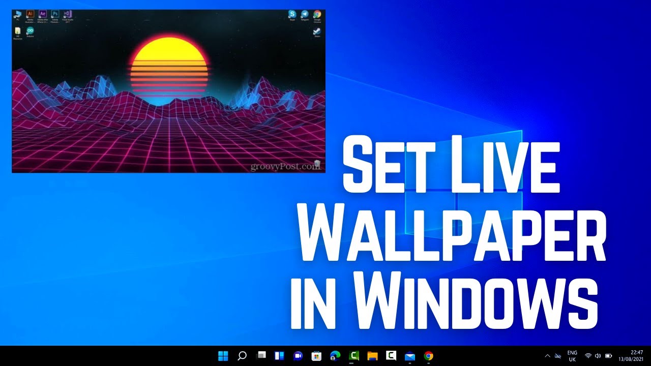 How to Set Live Wallpaper in Windows 10 / 11 PC - YouTube