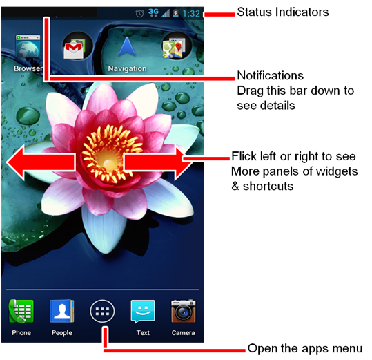 Customize the home screen| Motorola Support US