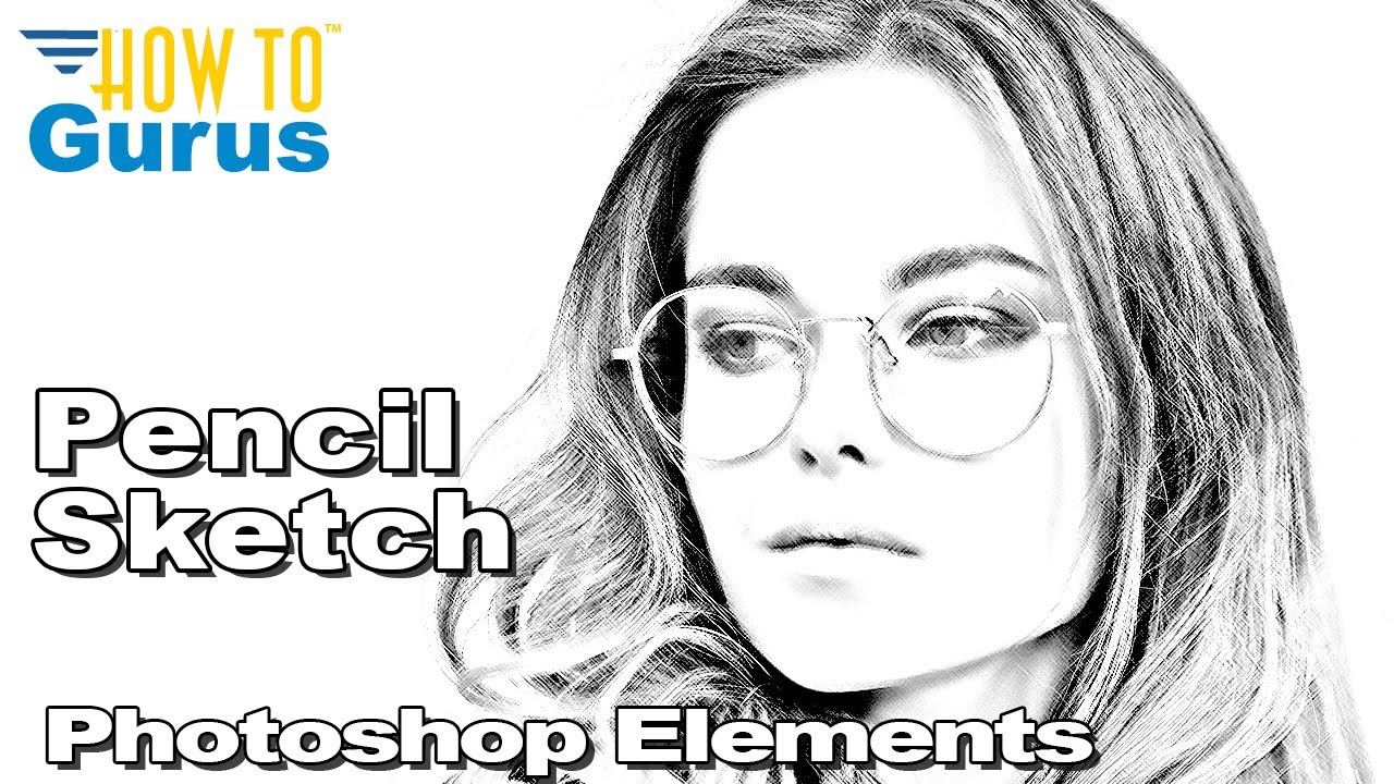 How You Can Make a Pencil Sketch from a Photo with Photoshop Elements - YouTube