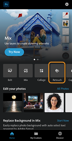 Get started with Photoshop Express on iOS
