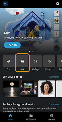 Get started with Photoshop Express on iOS