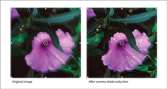 Reduce image blurring in Adobe Photoshop caused by camera shake