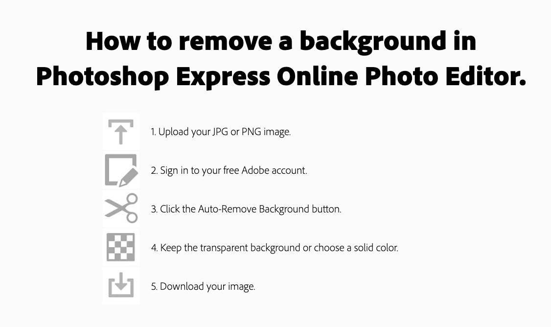 Remove a background in 3-seconds with Photoshop Express for free. | by Kristi Pelzel | Upskilling | Medium
