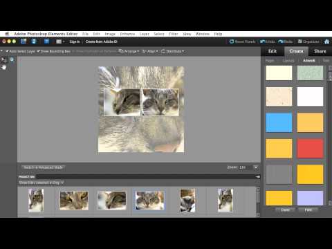 Creating and Sharing a Photo Collage with Photoshop Elements 10 - YouTube