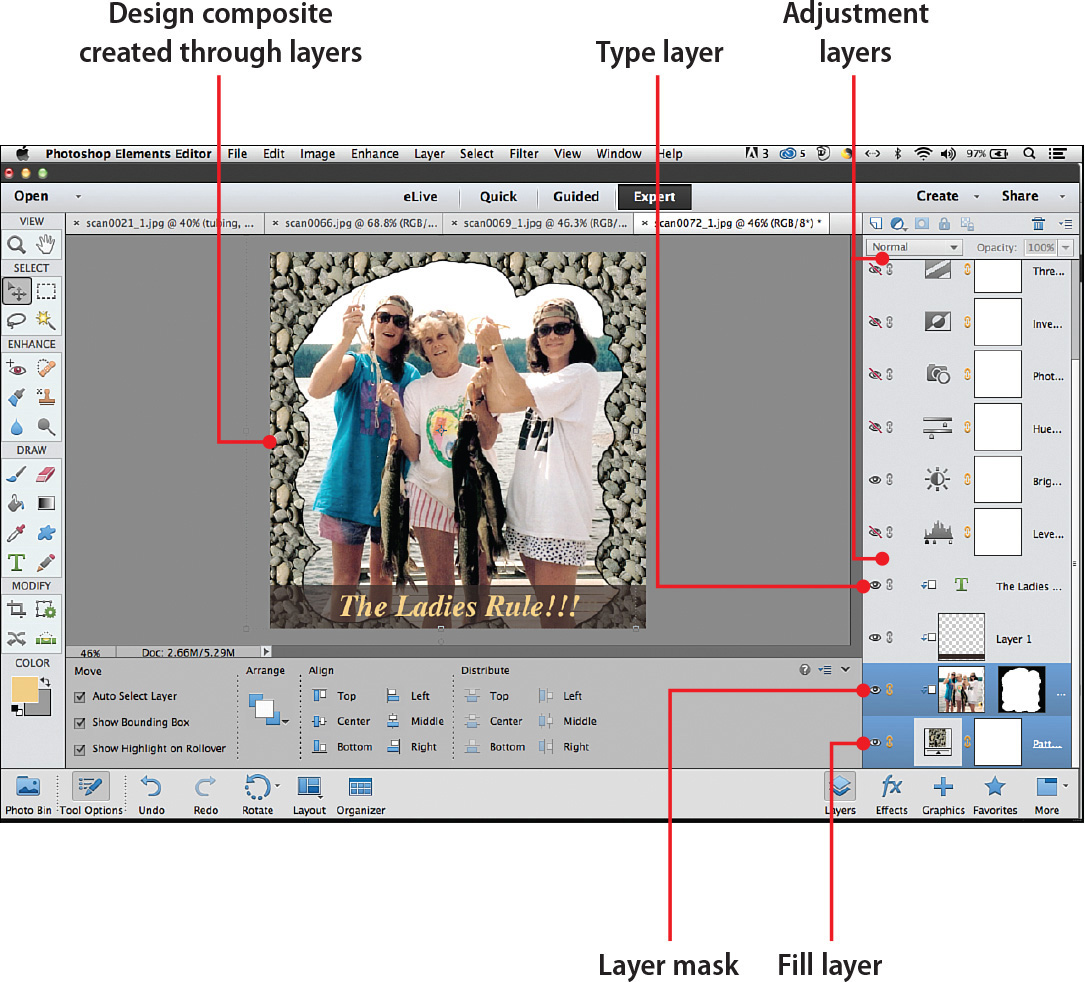 Working with Layers in Photoshop Elements 13 | Creating a New Layer | InformIT