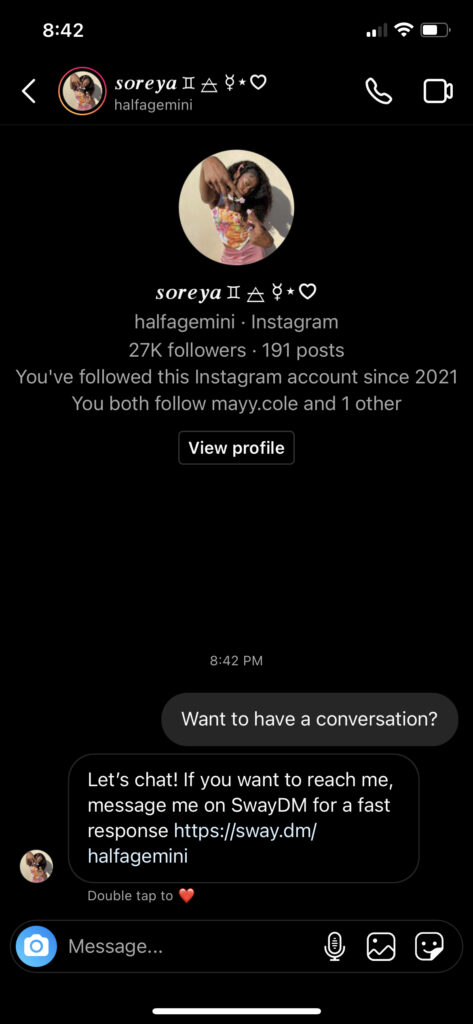 How to Add an Instagram Auto-Reply Message For New DMs | SwayDM™