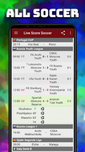 Live Scores ⚽ Soccer Sport Football Free Download