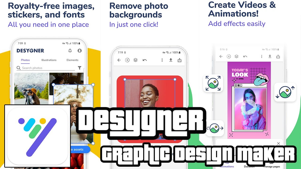 Getting Started With Desygner Graphic Design Maker App Android - YouTube