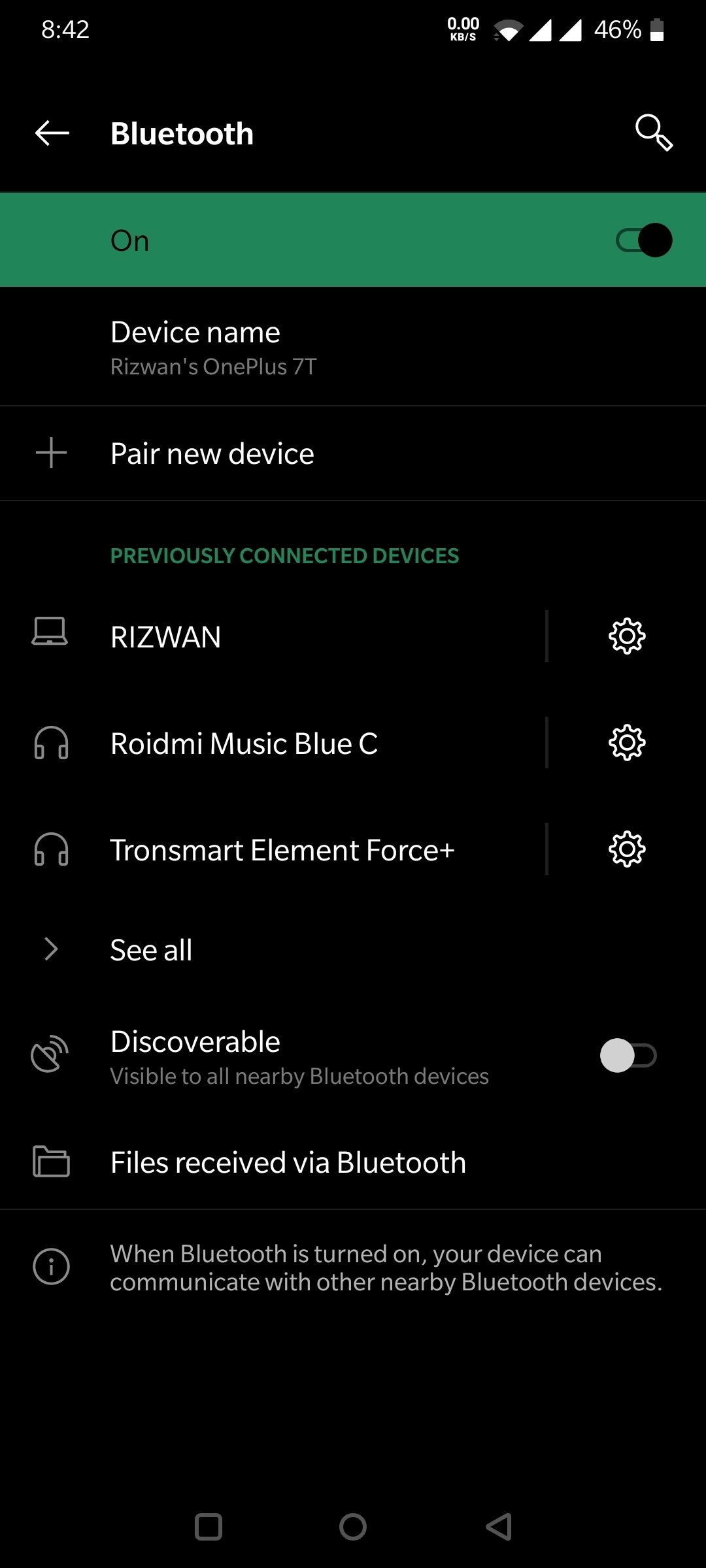 How to manage Bluetooth settings on Android 10