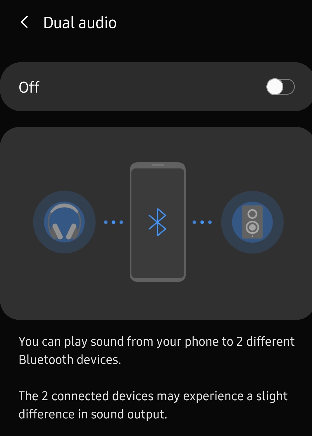 Play Audio through 2 different Bluetooth devices. Cool. : r/galaxys10
