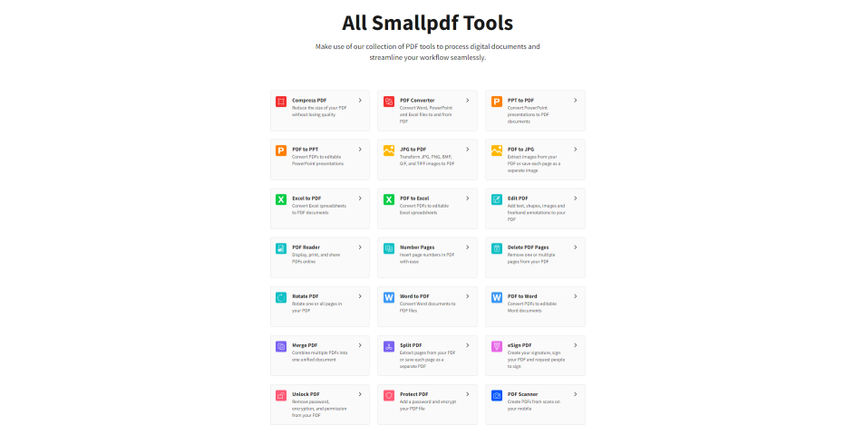 How to Use Smallpdf PDF Tools Online | Smallpdf