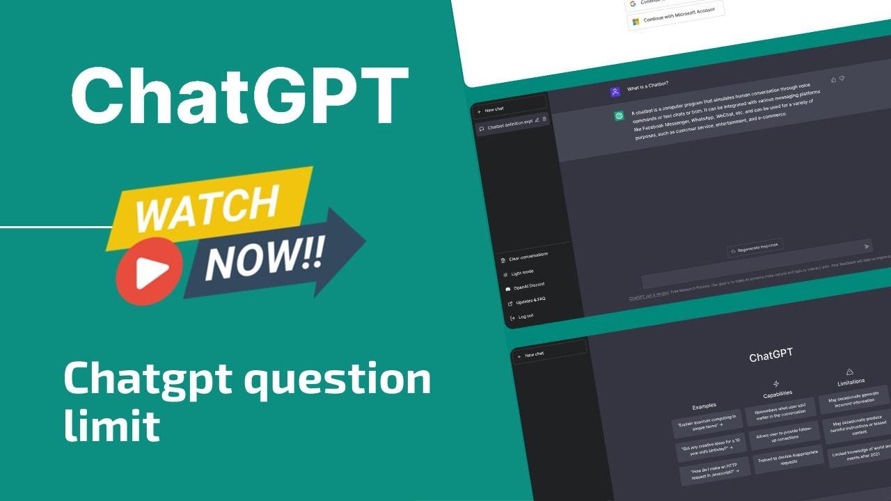 chatgpt question limit - YouTube