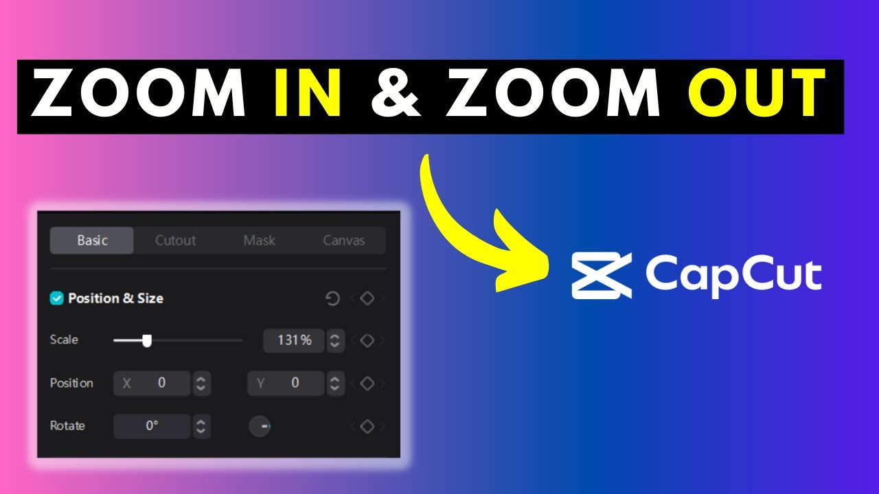 How to Zoom in and Zoom Out of Video Using Keyframes in CapCut for Windows PC - YouTube