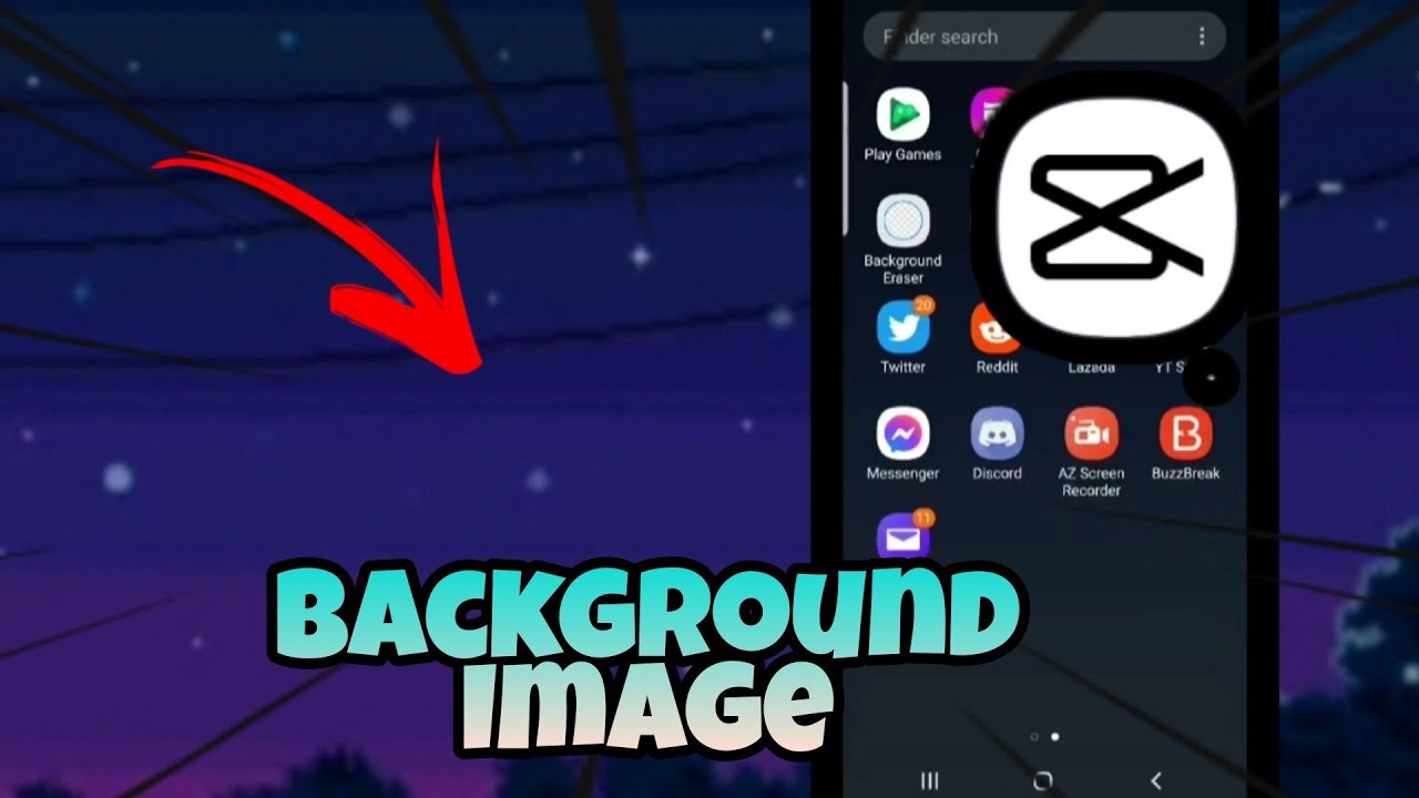 How To Add any Background to your Video Using CapCut on Mobile - YouTube