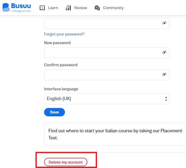 How to Delete a Busuu Account in 5 Easy Steps? - Language Learning Apps