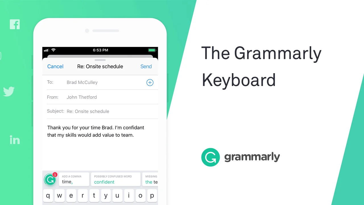 an image of Grammarly Keyboard