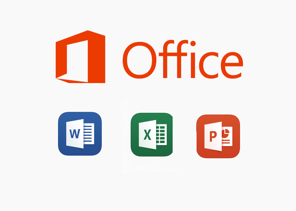 an image of Microsoft Office: Word, Excel, PowerPoint