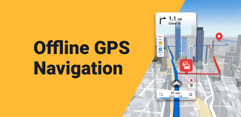 an image of Offline Maps, GPS Navigation & Driving Route