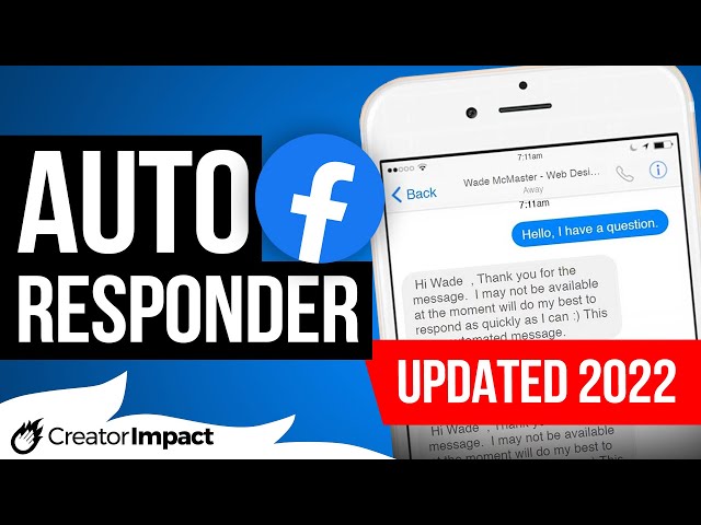 Setup an Auto Responder for Facebook Page Messenger (2022) - YouTube