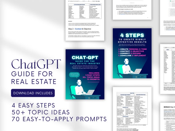 Chatgpt Guide Real Estate Industry How to Use 4 Steps - Etsy