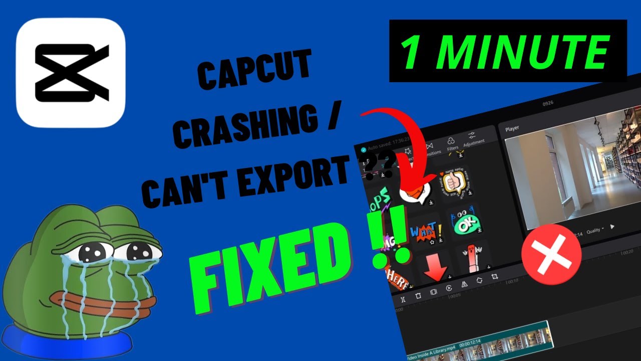 FIX ERROR: CAPCUT Export/Lagging/Crashing Problem in CAPCUT PC (New Update) - YouTube