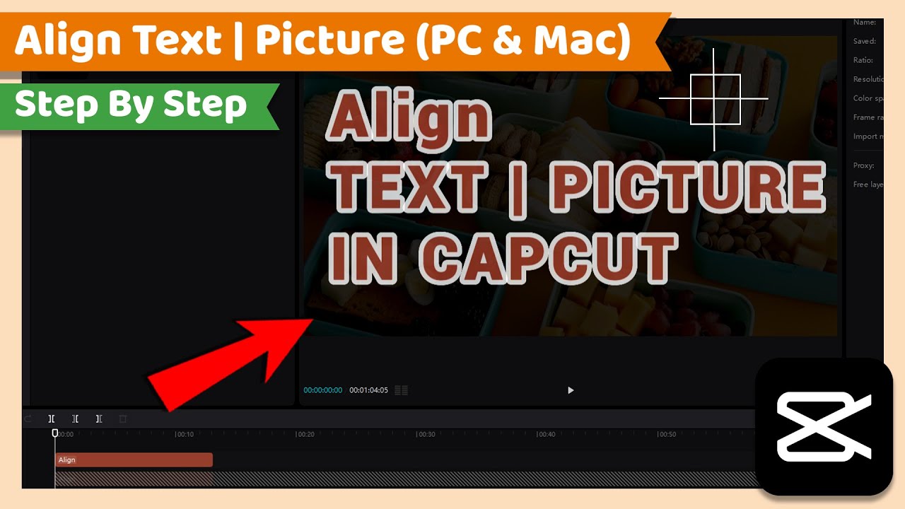 Align Text, Picture or Objects | CapCut PC Tutorial - YouTube