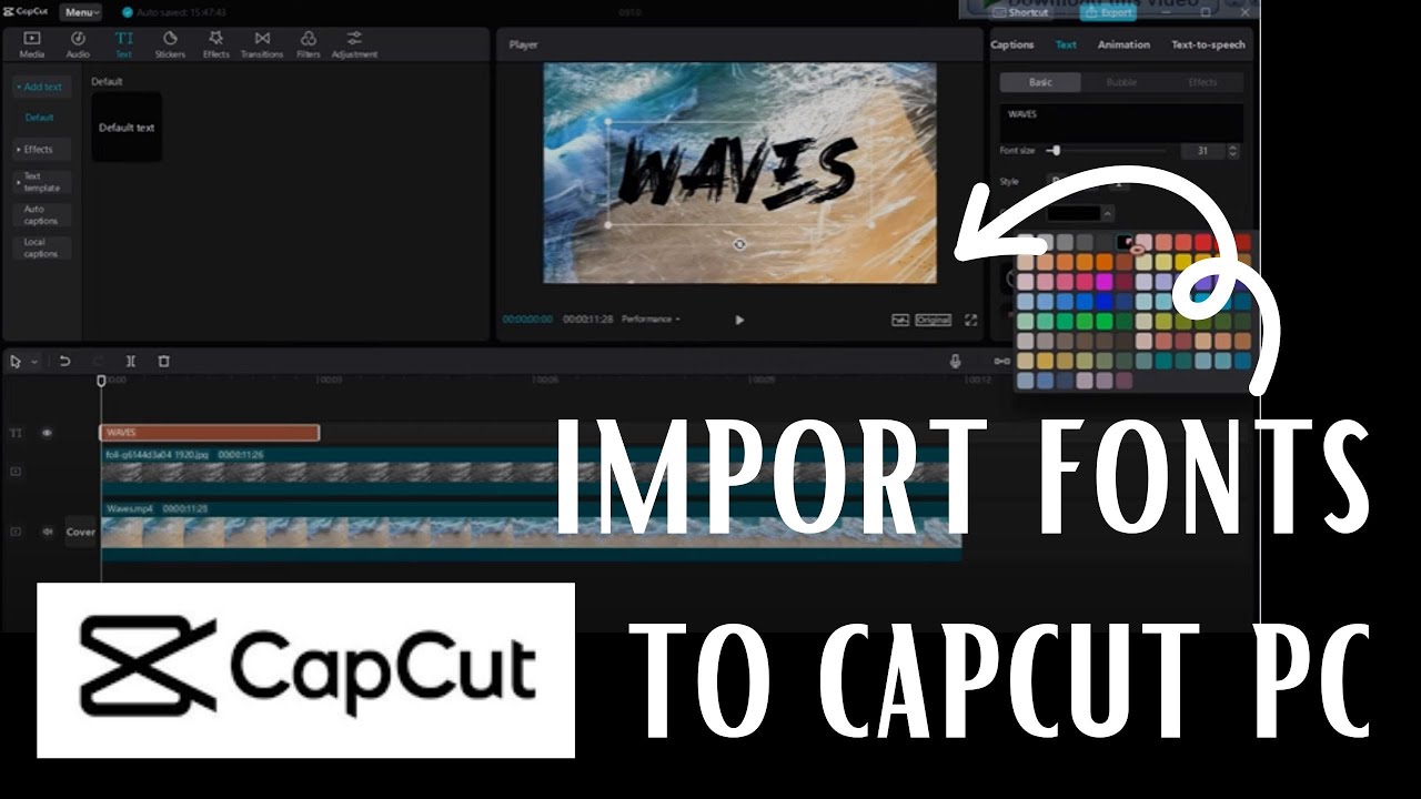 How To Import Fonts Into CapCut PC - YouTube