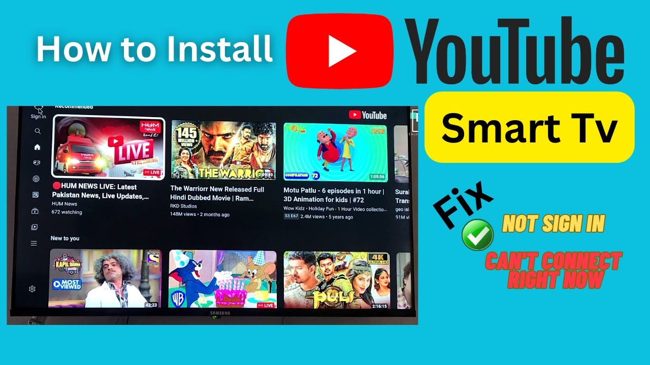 How to Install Smart YouTube Tv Apk on Smart Tv - YouTube