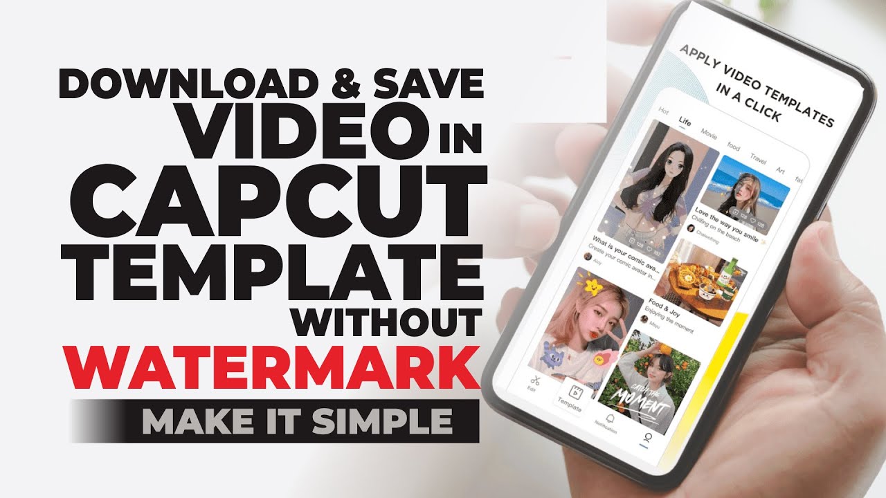How to Download & Save Videos in CapCut Templates without Watermark - YouTube